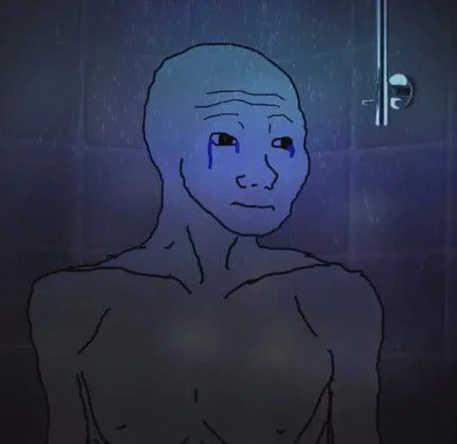 😢 Стикер «Wojak, The Feels Guy» для Telegram