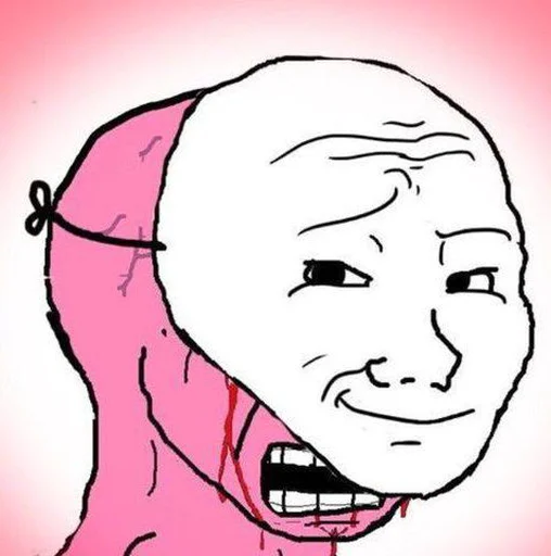 😭 Стикер «Wojak, The Feels Guy» для Telegram