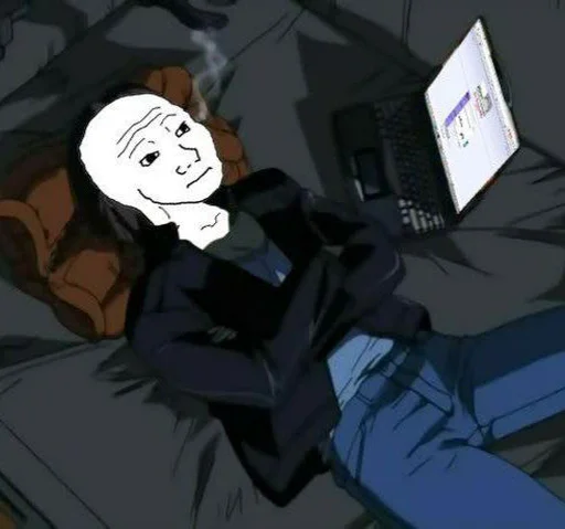 😕 Стикер «Wojak, The Feels Guy» для Telegram