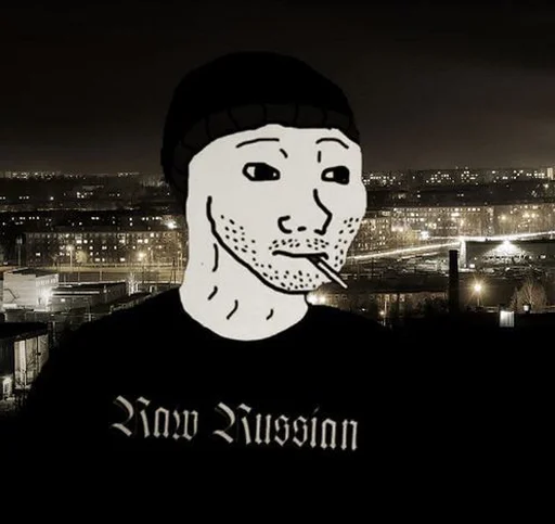 😐 Стикер «Wojak, The Feels Guy» для Telegram