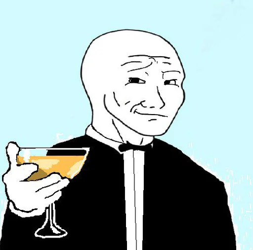 😉 Стикер «Wojak, The Feels Guy» для Telegram