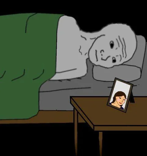 😐 Стикер «Wojak, The Feels Guy» для Telegram