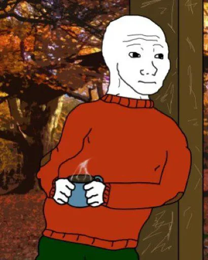 ☕️ Стикер «Wojak, The Feels Guy» для Telegram
