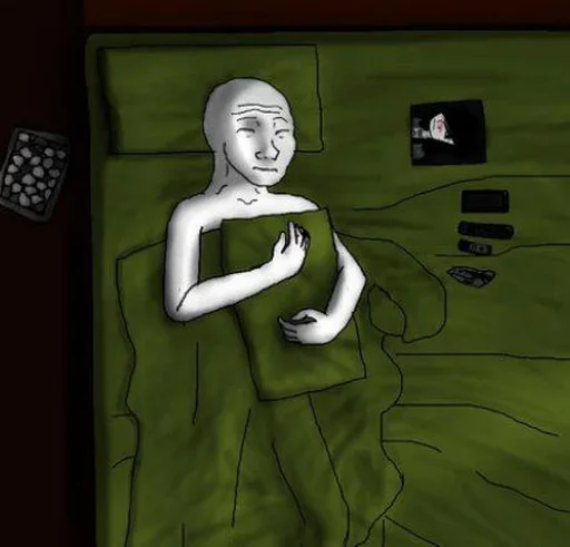 😴 Стикер «Wojak, The Feels Guy» для Telegram