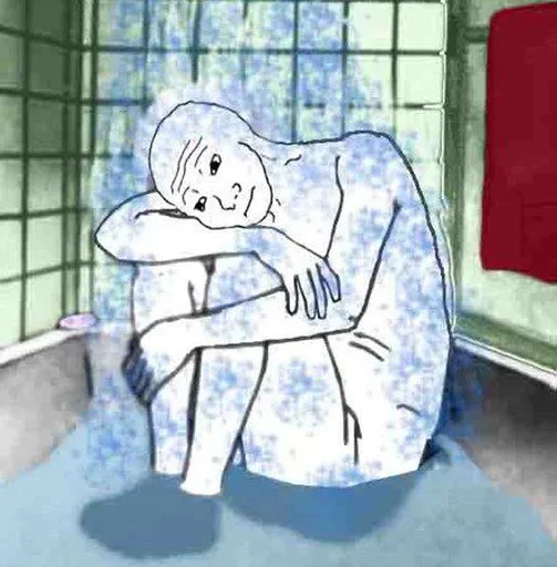 🚿 Стикер «Wojak, The Feels Guy» для Telegram