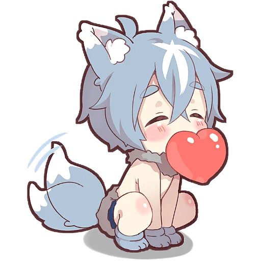 🤗 Стикер «Волчонок 2» для Telegram