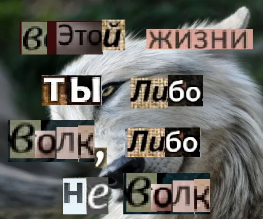 😎 Стикер «Волк за брата» для Telegram