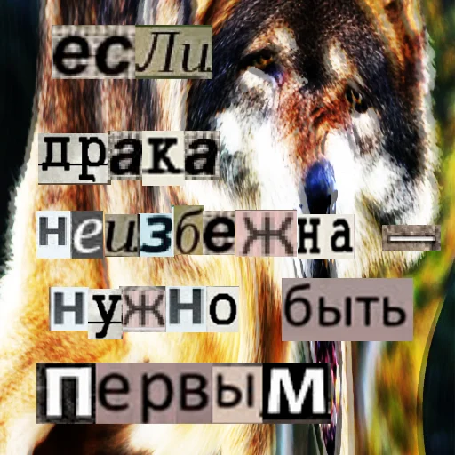 😤 Стикер «Волк за брата» для Telegram