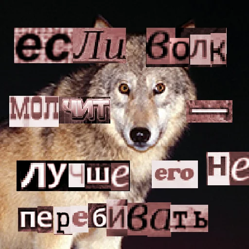 😶 Стикер «Волк за брата» для Telegram