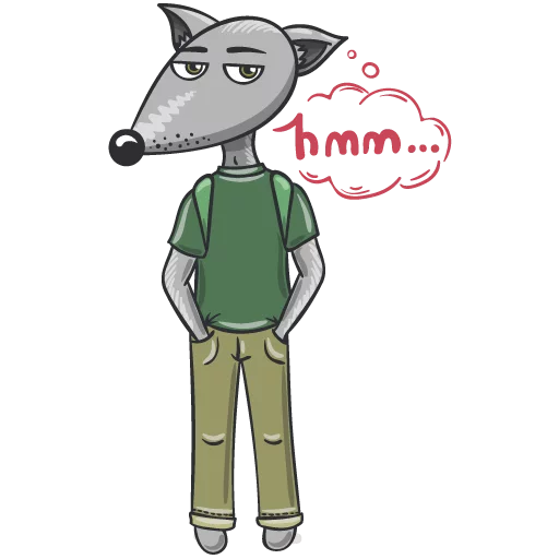 😒 Стикер «Wolf and Fox» для Telegram
