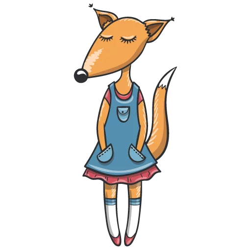 😑 Стикер «Wolf and Fox» для Telegram