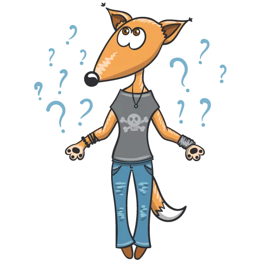 ❓ Стикер «Wolf and Fox» для Telegram