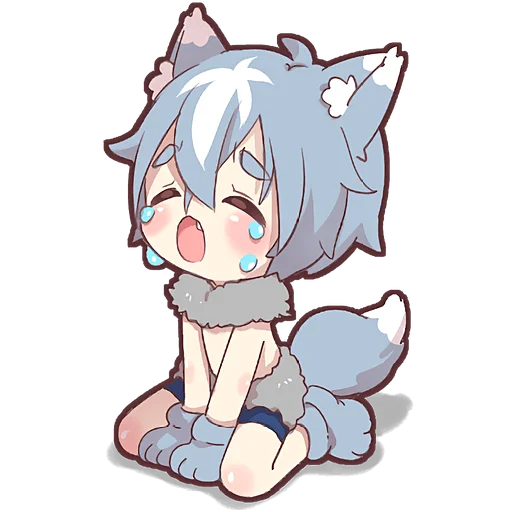 😢 Стикер «Волченок» для Telegram
