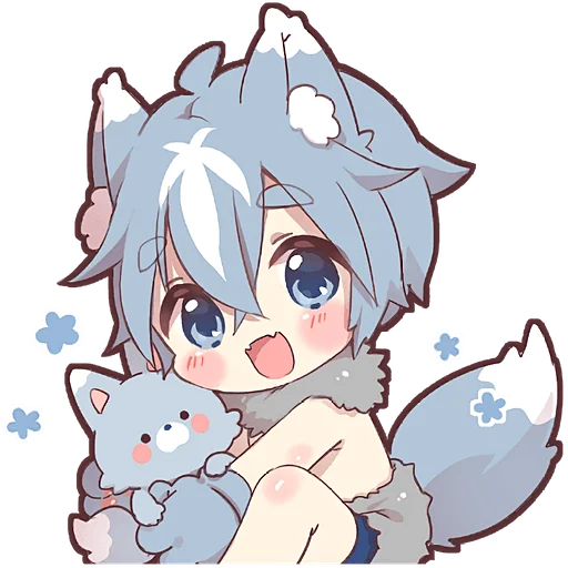 🤗 Стикер «Волченок» для Telegram