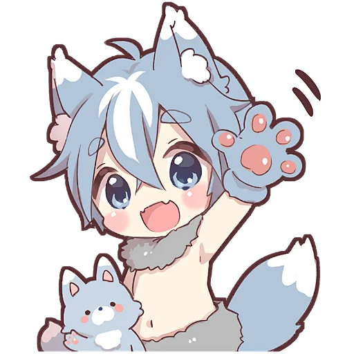 👋 Стикер «Волченок» для Telegram