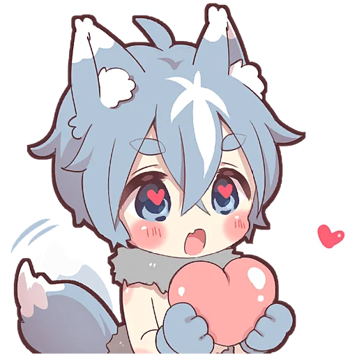 ❤️ Стикер «Волченок» для Telegram