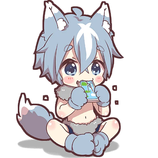😋 Стикер «Волченок» для Telegram