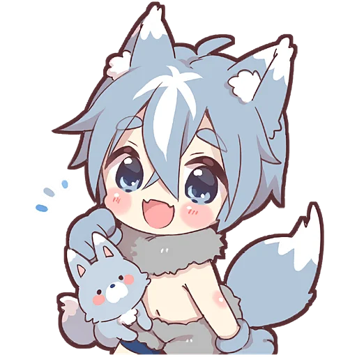 😄 Стикер «Волченок» для Telegram