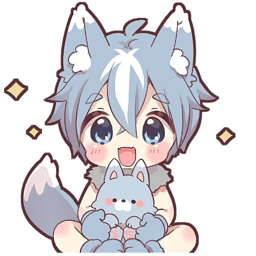 🥰 Стикер «Волченок» для Telegram