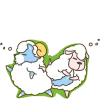 😴 Эмодзи «Волк и Овечки» для Telegram