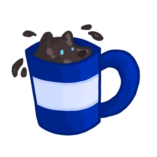 ☕ Стикер «Забавный вольк» для Telegram