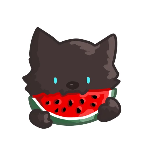 🍉 Стикер «Забавный вольк» для Telegram