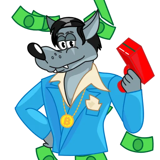 🤑 Стикер «wolf stick» для Telegram