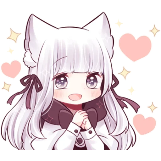 🥰 Стикер «Волчица-тян» для Telegram