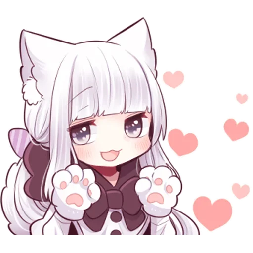 🐾 Стикер «Волчица-тян» для Telegram