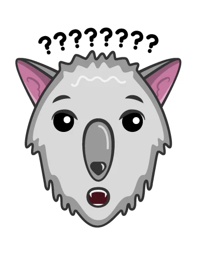 🤨 Стикер «Волк Ананасик» для Telegram