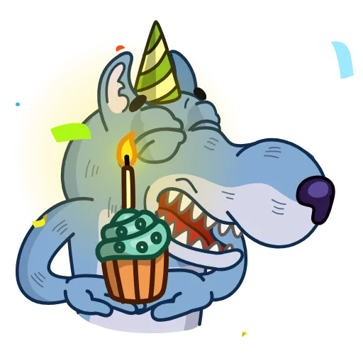 🎂 Стикер «Wolf Comrade» для Telegram