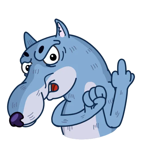 🖕 Стикер «Wolf Comrade» для Telegram