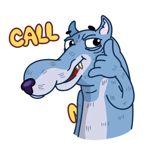 😉 Стикер «Wolf Comrade» для Telegram