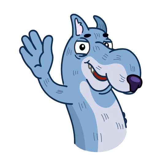 👋 Стикер «Wolf Comrade» для Telegram
