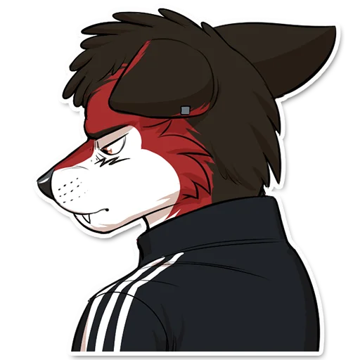💔 Стикер «Wolf Ezo» для Telegram