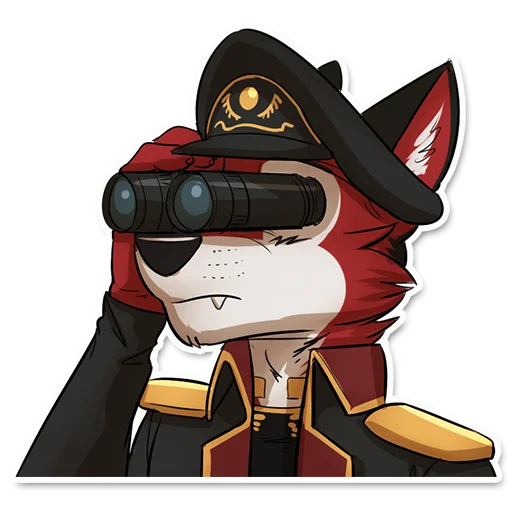 👀 Стикер «Wolf Ezo» для Telegram