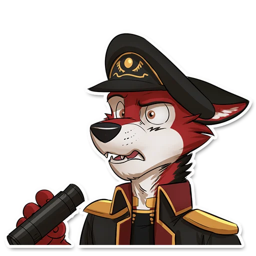 😖 Стикер «Wolf Ezo» для Telegram