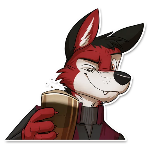 🍺 Стикер «Wolf Ezo» для Telegram