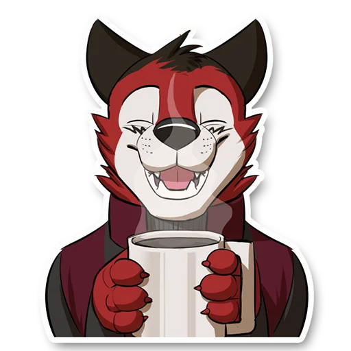 ☕️ Стикер «Wolf Ezo» для Telegram