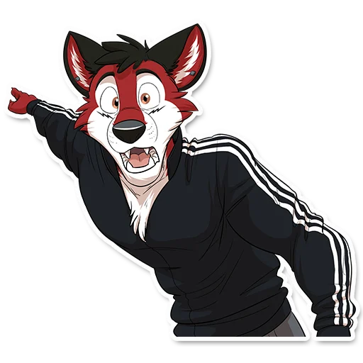 Стикерпак Wolf Ezo для Telegram