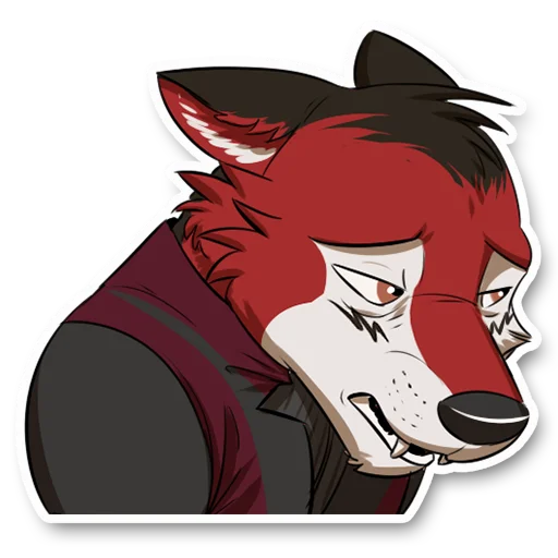🌩 Стикер «Wolf Ezo» для Telegram