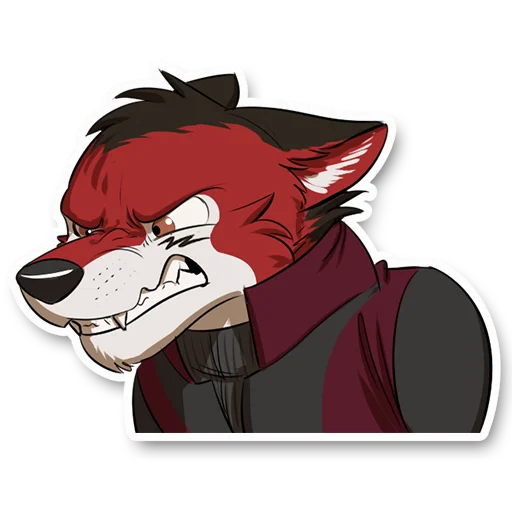 🤬 Стикер «Wolf Ezo» для Telegram