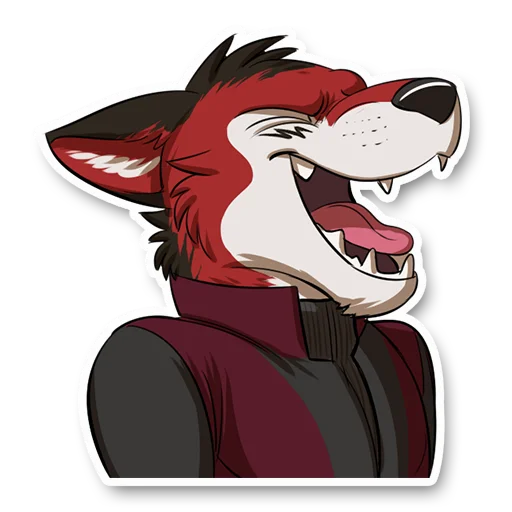 😆 Стикер «Wolf Ezo» для Telegram