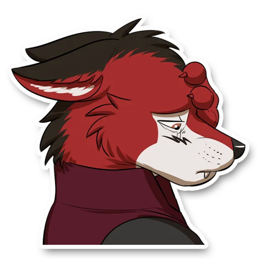 ☁️ Стикер «Wolf Ezo» для Telegram