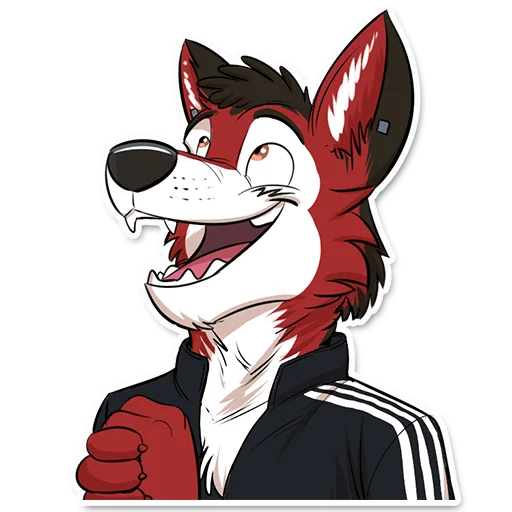 🌈 Стикер «Wolf Ezo» для Telegram