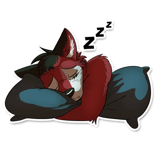 😴 Стикер «Wolf Ezo» для Telegram