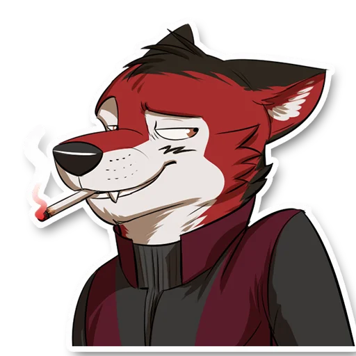 🍁 Стикер «Wolf Ezo» для Telegram