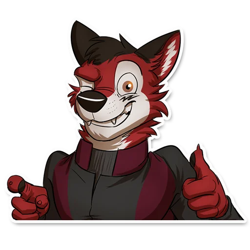 👍 Стикер «Wolf Ezo» для Telegram