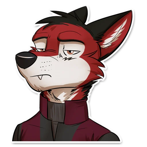 🙄 Стикер «Wolf Ezo» для Telegram