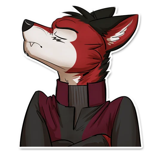 🤔 Стикер «Wolf Ezo» для Telegram